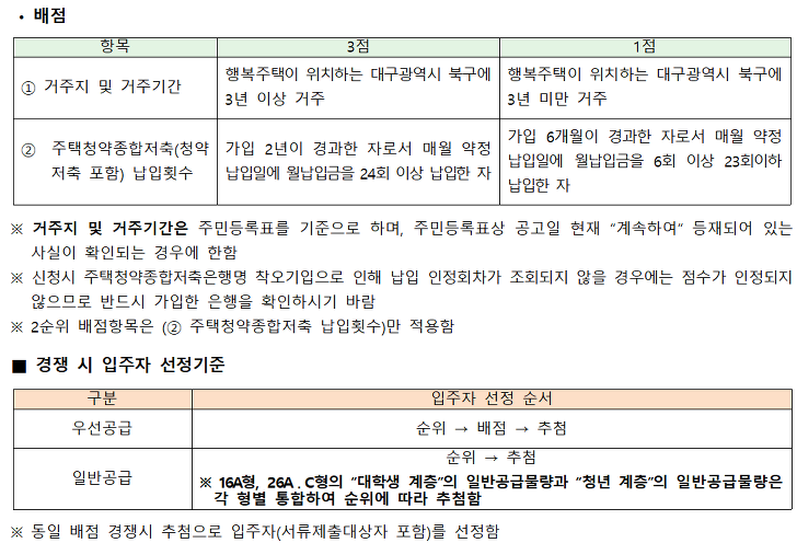 <대구 연경 A3 블록 행복주택 입주자 모집> 대학생, 청년, 신혼부부, 고령자, 주거급여수급자 대상 매물 사진 7