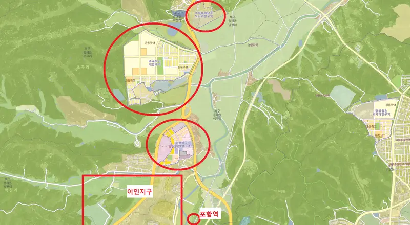 <포항 성곡지구 상업용지 매매> 2,183평 / 평당 700만원 매물 사진 2