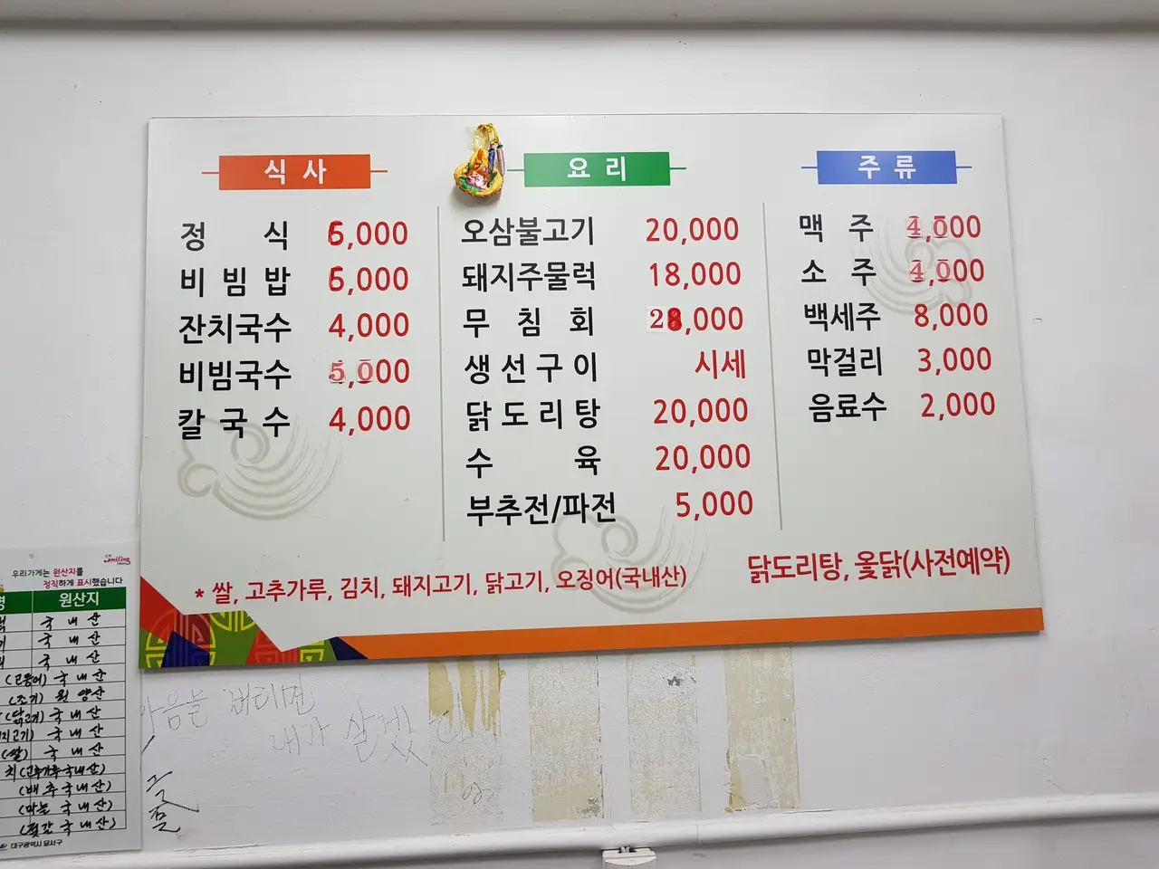 대구 송현주공시장 맛집. 금강산식당 작업 사진 6