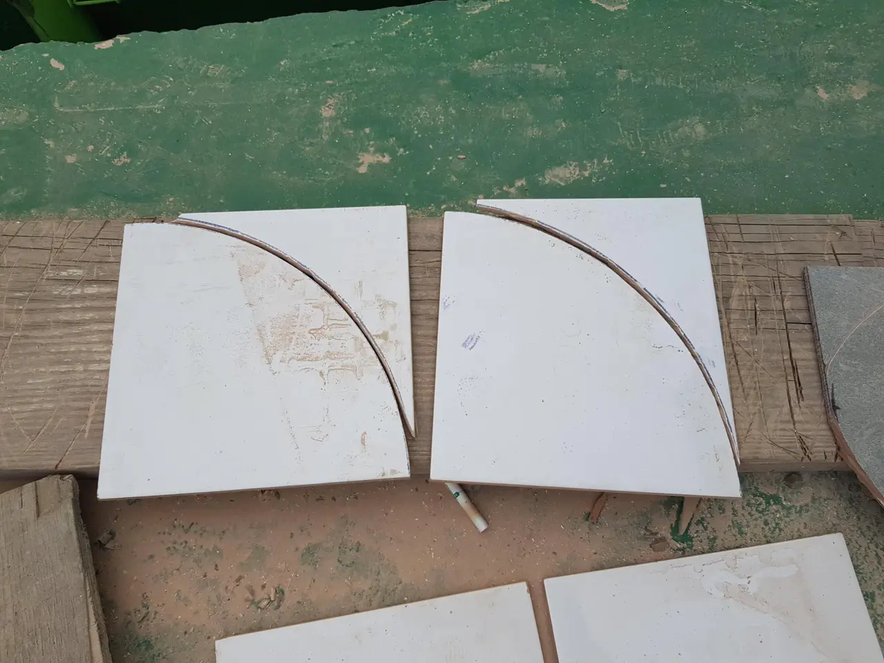 27일간의 타일기능사 실기 시험 연습. 작업 사진 7