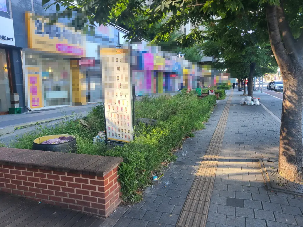 (아파트 상가 화단 벌초) 대구 북구 아파트 단지 상가 앞 화단 벌초. 작업 사진 5