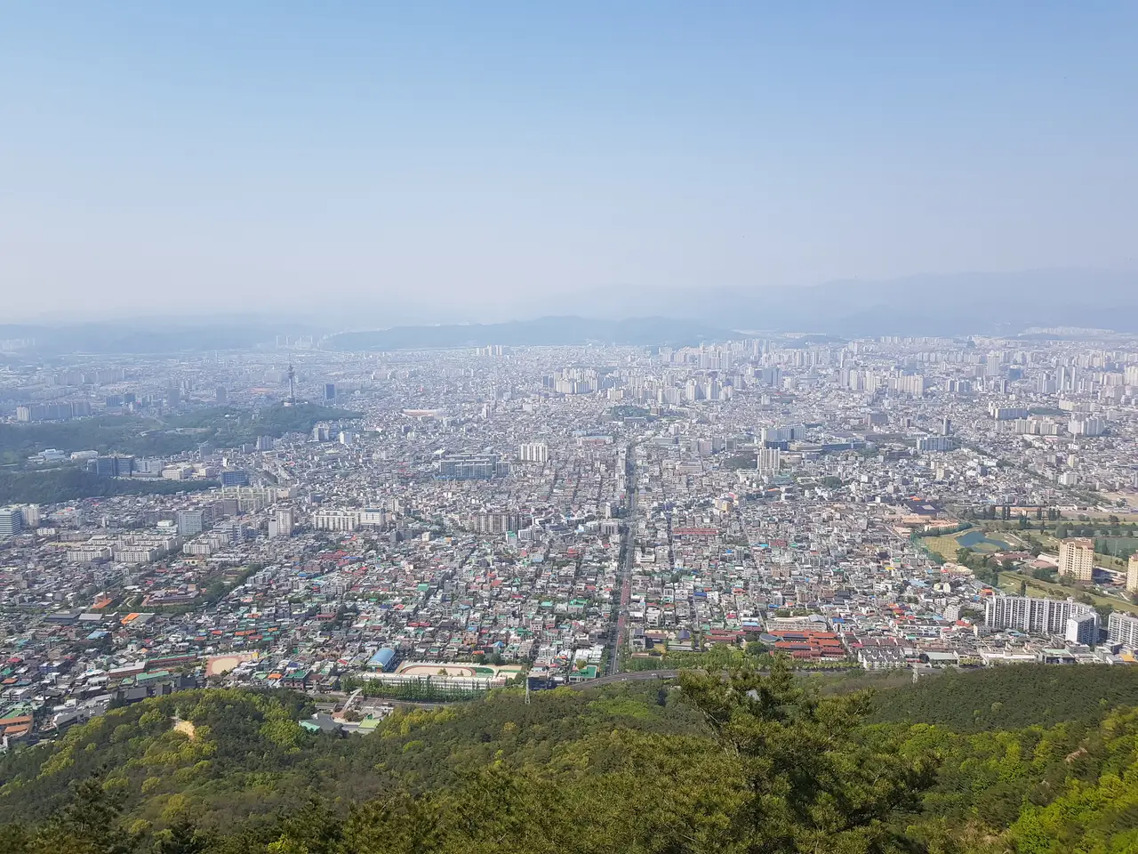 (앞산 등산 다이어트 1일차) 시작은 90kg입니다. 작업 사진 18