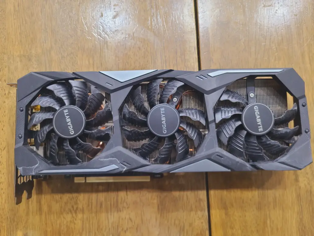 기가바이트 rtx2070 슈퍼 파손된 펜 교체. 알리에서 구매 방법. 작업 사진 2