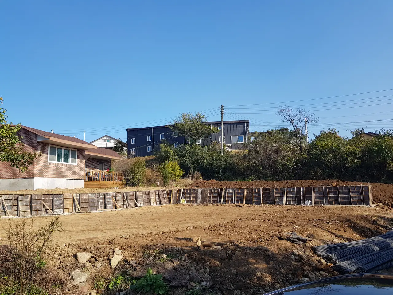 농촌에서 주택 짓기. 농촌주택개량사업. #6. 되메우기, 흙 바꾸기, 부지 바닥 다지기 작업 사진 5