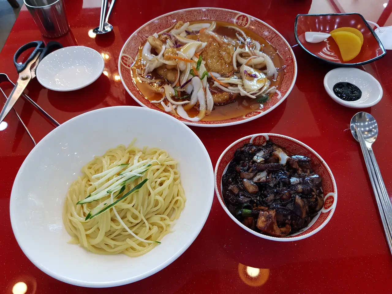 (5점) 경산 하양 중국집 삼선간짜장면, 삼선짬뽕, 찹쌀 탕수육 맛집 '차이나타운' 작업 사진 6