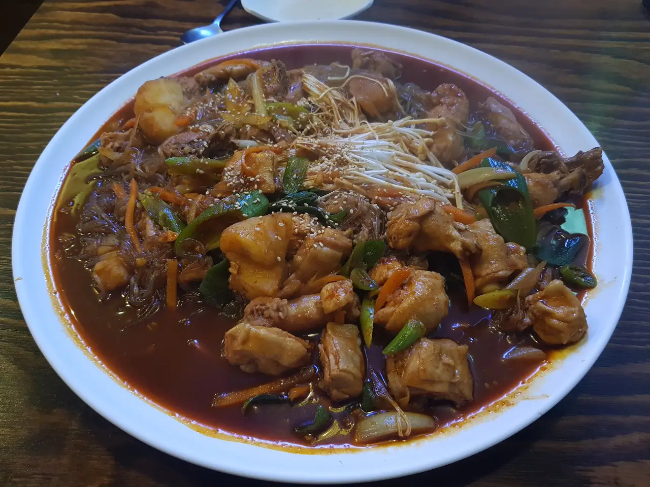 (5점) 경산시 하양읍 매콤 달달 추천하는 찜닭 맛집. 대가대 맛집 '야간열차' 작업 사진 6