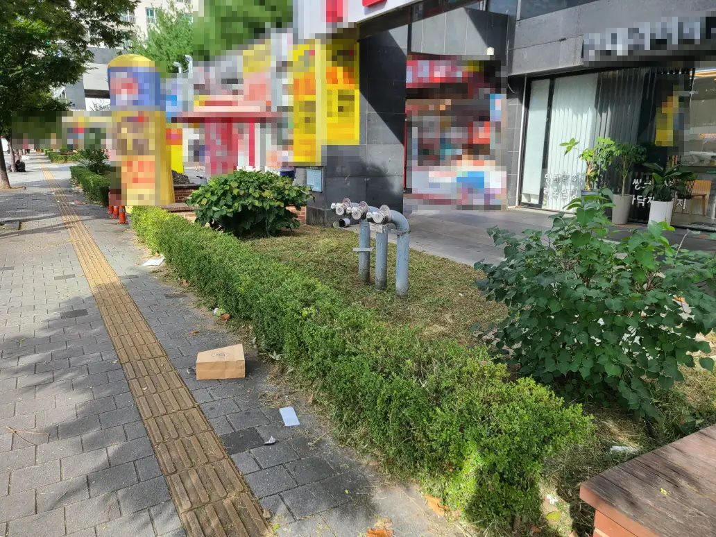 (아파트 상가 화단 벌초) 대구 북구 아파트 단지 상가 앞 화단 벌초. 작업 사진 8