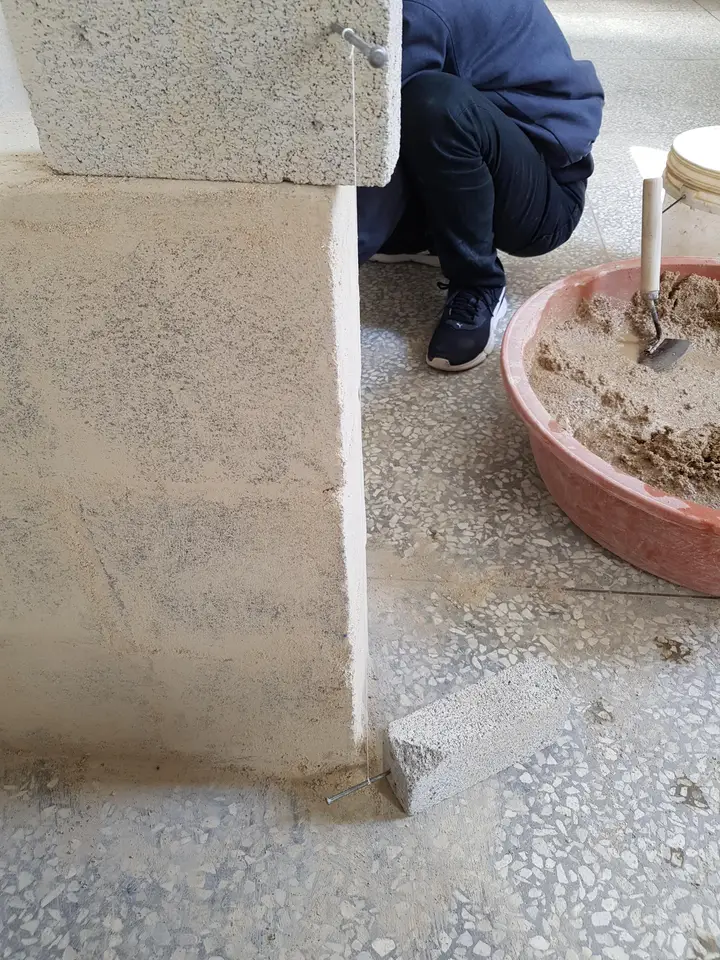 27일간의 타일기능사 실기 시험 연습. 작업 사진 6