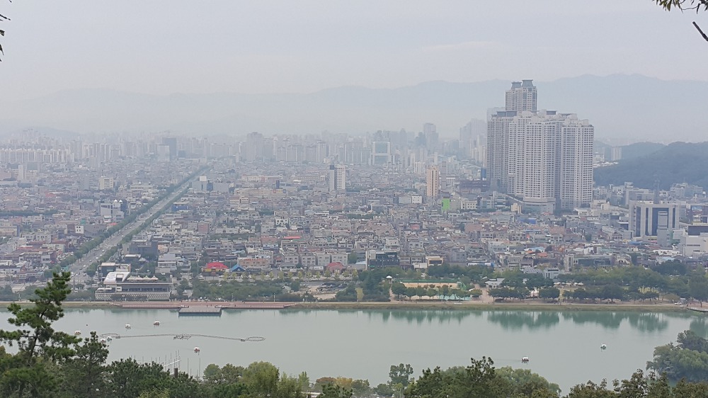 <대구 수성구 수성못 등산코스> 수성유원지 뒷쪽 등산코스 작업 사진 4