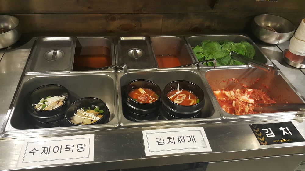 <대구 수성구 만촌동 \"포크팬\"> 적당한 가격의 고기 뷔페. 우삼겹으로 된장찌개 끓이면 정말 맛있습니다. 작업 사진 4