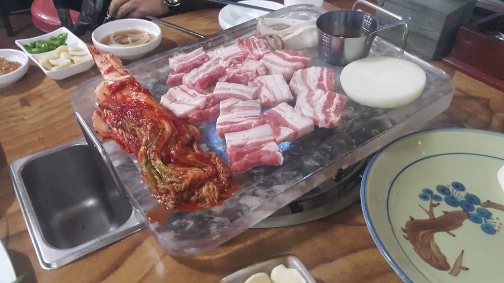 <경산 하양 \"제주 늘봄 생돼지생오리\"> 달달한 야채와 맛있는 생오겹살 작업 사진 6