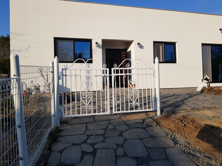 전원주택 대문 구입 후 셀프 설치. 작업 사진 12