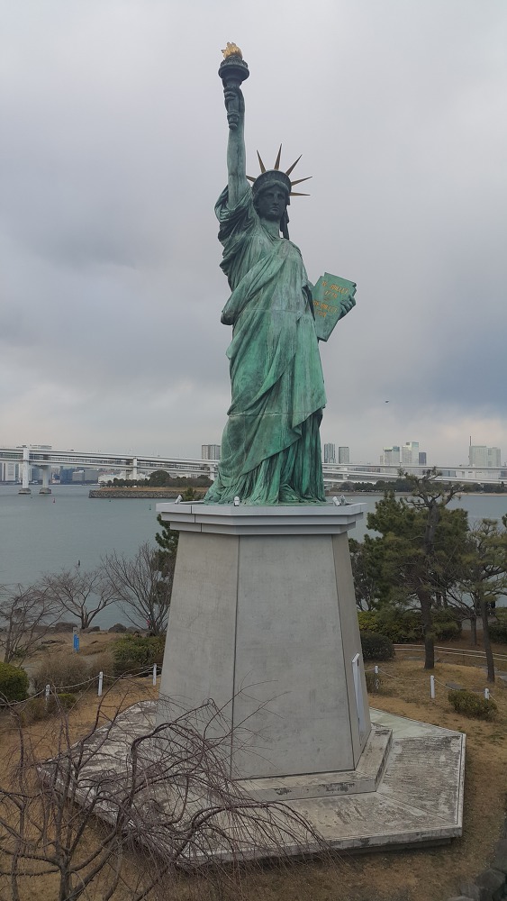 <일본 도쿄 \"오다이바\"> 오다이바의 자유의 여신상과 레인보우 브릿지 작업 사진 5