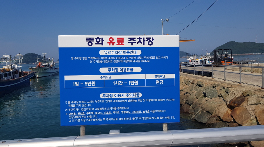 2022년 7월 2일 통영 연화도 수국 여행. 중화항에서 연화도 가기. 작업 사진 4