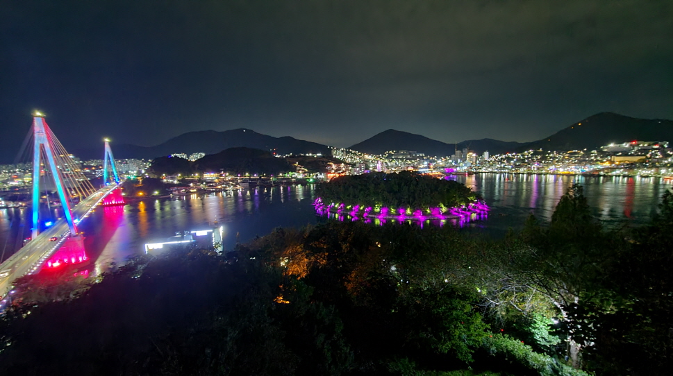 (5점) 여수밤바다 보기 좋은 곳. 여수 돌산공원. 작업 사진 5