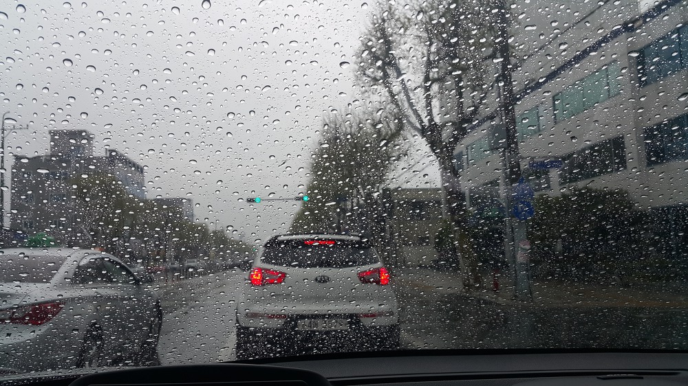 <유니켐 발수코팅 워셔액> 유막 제거하지 않고 사용한 후기 작업 사진 5