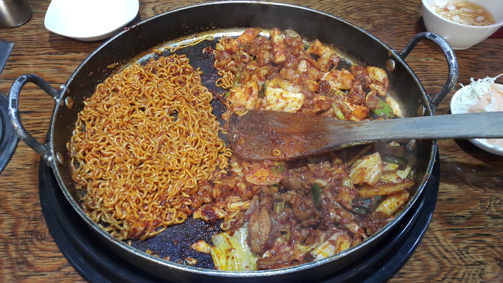 <부산 \"유가네닭갈비 서면 본점\"> 오래만에 먹으니 맛있네요. 작업 사진 9