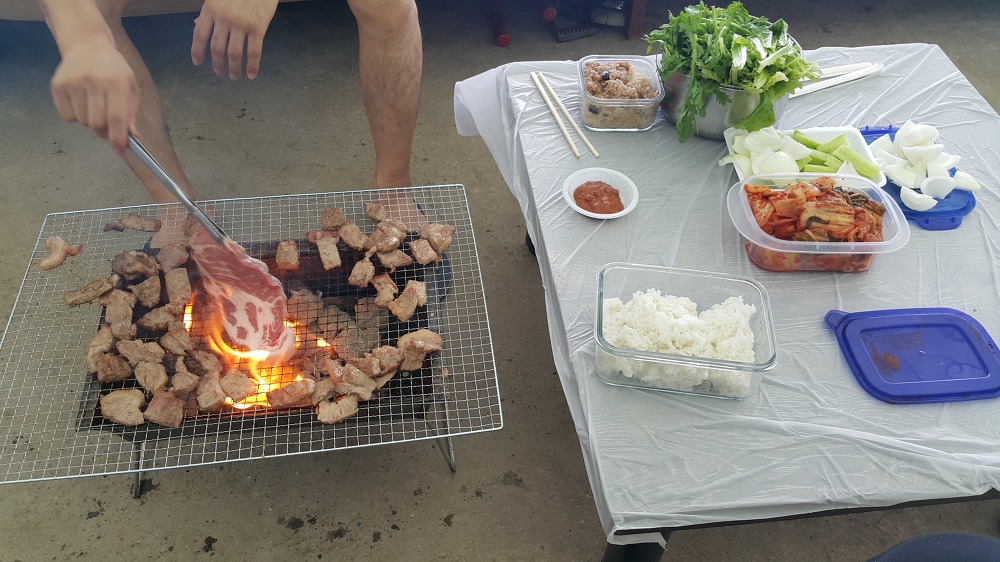 <팔공산 미나리 청유농원 \"내년에 뿌릴 미나리 키우기\"> 노지 논에 미나리 키우기 작업 사진 5
