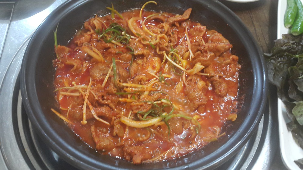 <부산 북구 덕천 \"밥상예찬\"> 맛있는 매실 두루치기 쌈밥 작업 사진 5