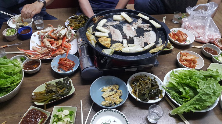 <울릉도 3박 4일 1부> 울릉도에서 먹은 맛있는 밥과 방파제앞 낚시. 면민 체육대회 참가. 작업 사진 6