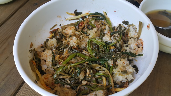 <울릉도 나리분지 \"야영장식당\"> 산채비빔밥, 오징어전 먹으러 다시 왔습니다. 작업 사진 6