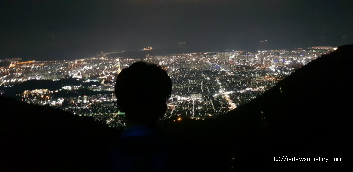 <대구 앞산 야간산행 \"청산유희\"> 왕굴코스 작업 사진 9