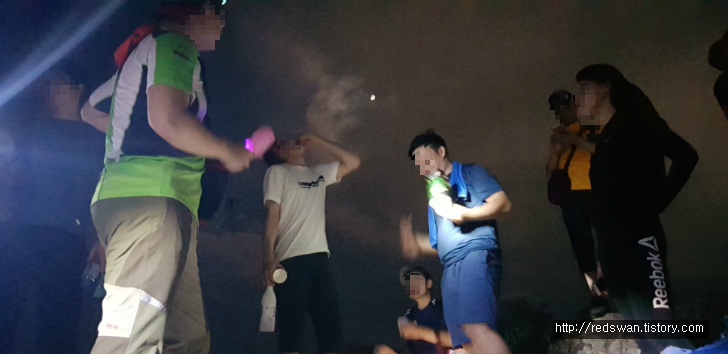 <대구 앞산 야간산행 \"청산유희\"> 왕굴코스 작업 사진 11