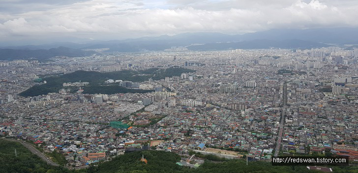 앞산 주간산행. 안지랑골체육공원에서 안일사, 앞산전망대 코스 작업 사진 13