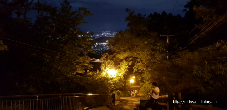 대구 앞산 전망대 저녁 그리고 야경사진 모음. 작업 사진 7