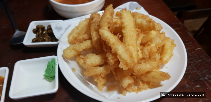 대구 수성구 두산동 짱산오징어. 두산동 소주 마시기 좋은 곳. 작업 사진 5