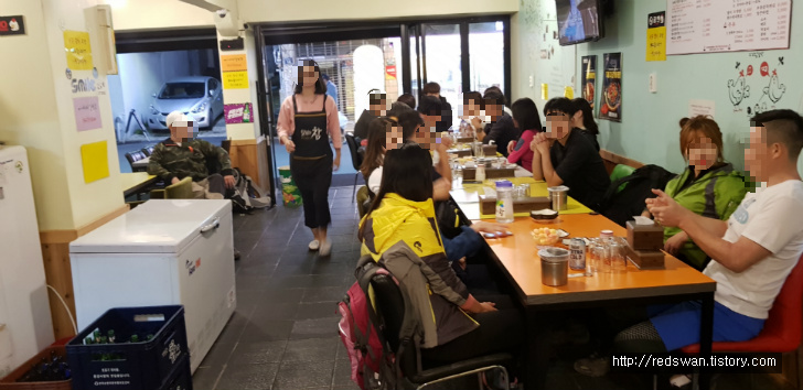 대구 서구 내당동 똥집대통령. 충북 괴산 산막이옛길 산행마치고 뒷풀이로.. 작업 사진 3