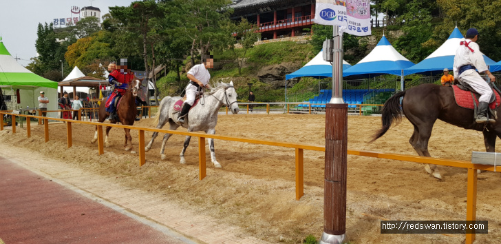 영천문화예술제 조선통신사와 마상재. 마상무예와 검술 멋지네요. 작업 사진 4