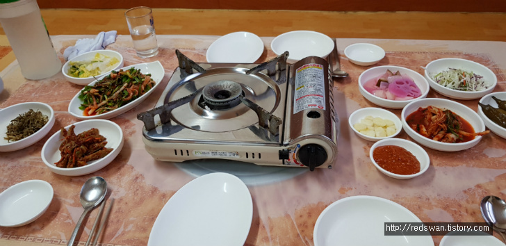 경산 진량읍 현지숲속가든. 옻닭 국물이 진국. 작업 사진 5