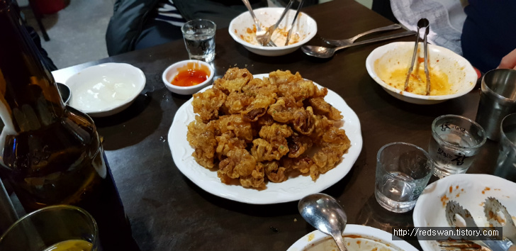 대구 안지랑 핸즈치킨. 닭도리탕도 세트메뉴도 똥집튀김도 맛있네요. 작업 사진 6