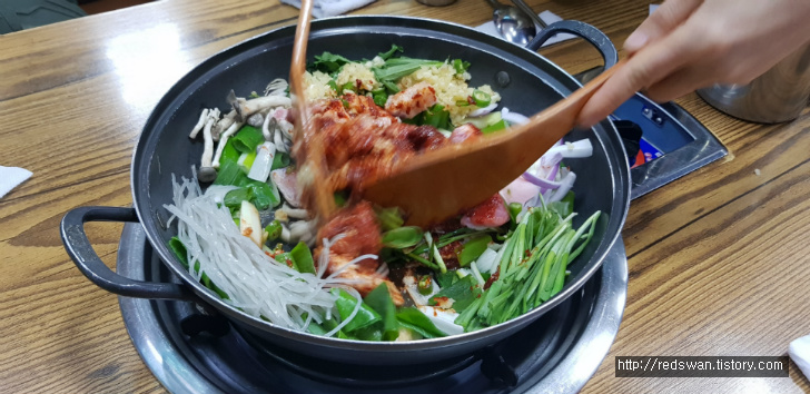 별점 4/5점. 앞산 고령촌돼지찌개 작업 사진 4