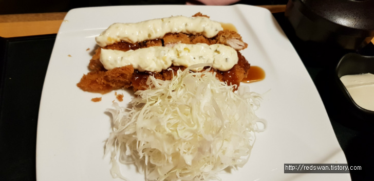 별점 3.5/5점. 오사카에서 자주 볼 수 있는 간코 돈카츠에서 점심식사. 작업 사진 11