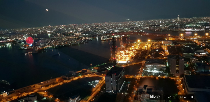 오사카의 또 다른 야경 명소. WTC 코스모 타워. 작업 사진 7