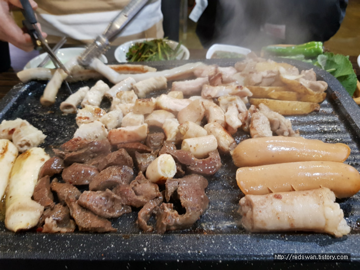 별점3/5점. 수성구 황금동 이동근선산곱창막창. 소곱창모듬구이. 작업 사진 5