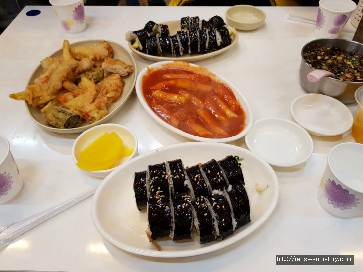 별점2/5점. 봉덕시장 소문난에덴떡볶이분식. 4명이 분석집 털다. 작업 사진 5