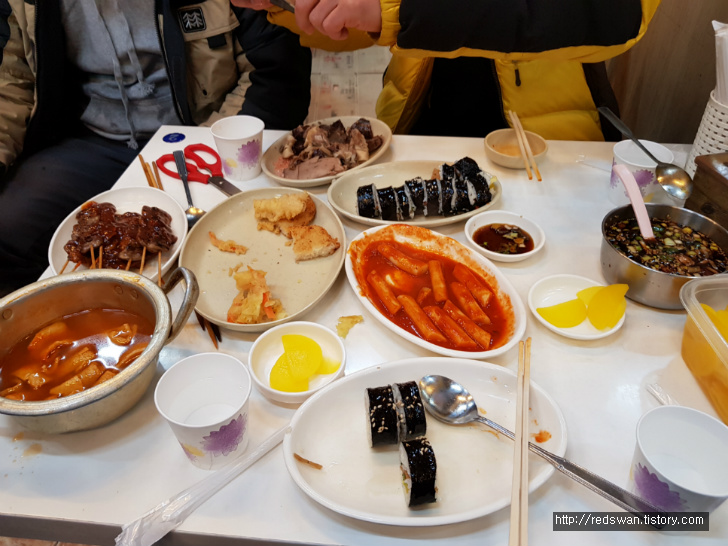 별점2/5점. 봉덕시장 소문난에덴떡볶이분식. 4명이 분석집 털다. 작업 사진 8