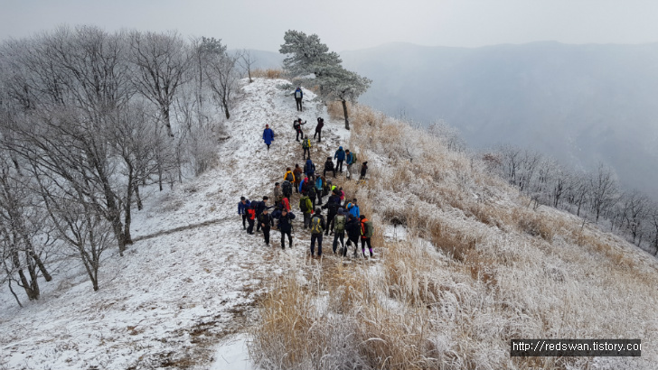 (전북 장수 장안산) 뜻하지 않은 설산 오르기 작업 사진 11