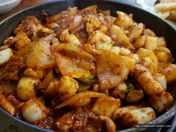 별점4/5점. 팔공산맛집. 조가네갑오징어 대구팔공산점. 작업 사진 11