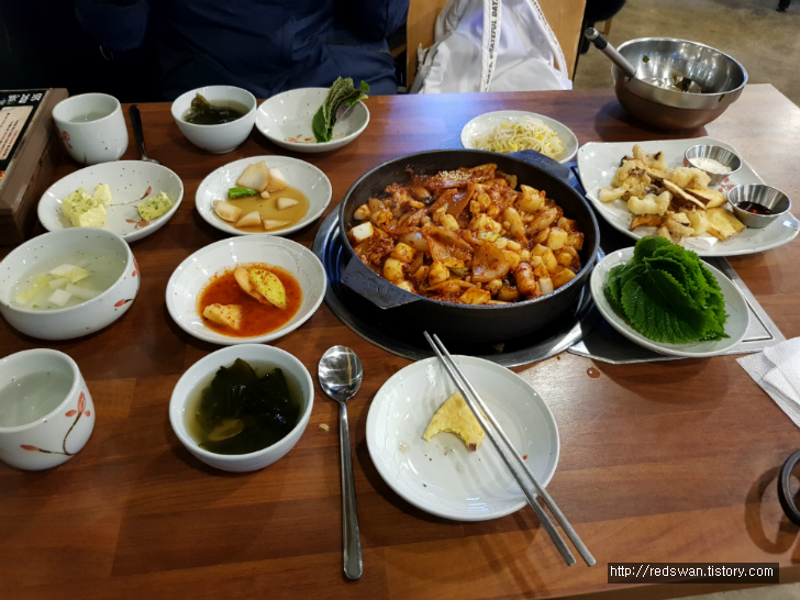 별점4/5점. 팔공산맛집. 조가네갑오징어 대구팔공산점. 작업 사진 9