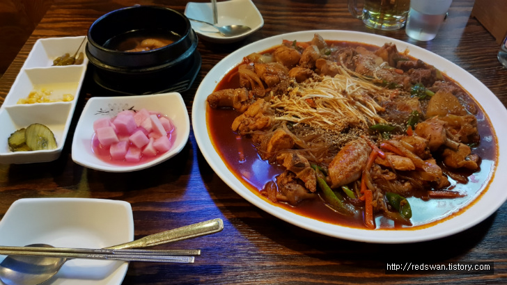 경산 하양 최고의 찜닭 맛집 야간열차. 작업 사진 4
